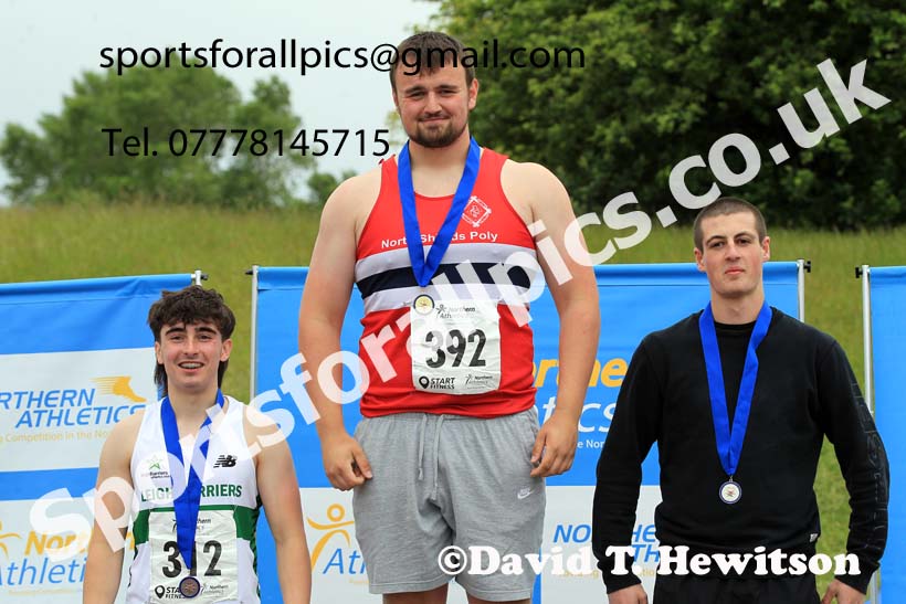 Mens under-20s discus, 2022 Northern Senior and Under-20 Champs., Wavertree Athletics Centre, Liverpool. Photo: David T. Hewitson/Sports for All Pics